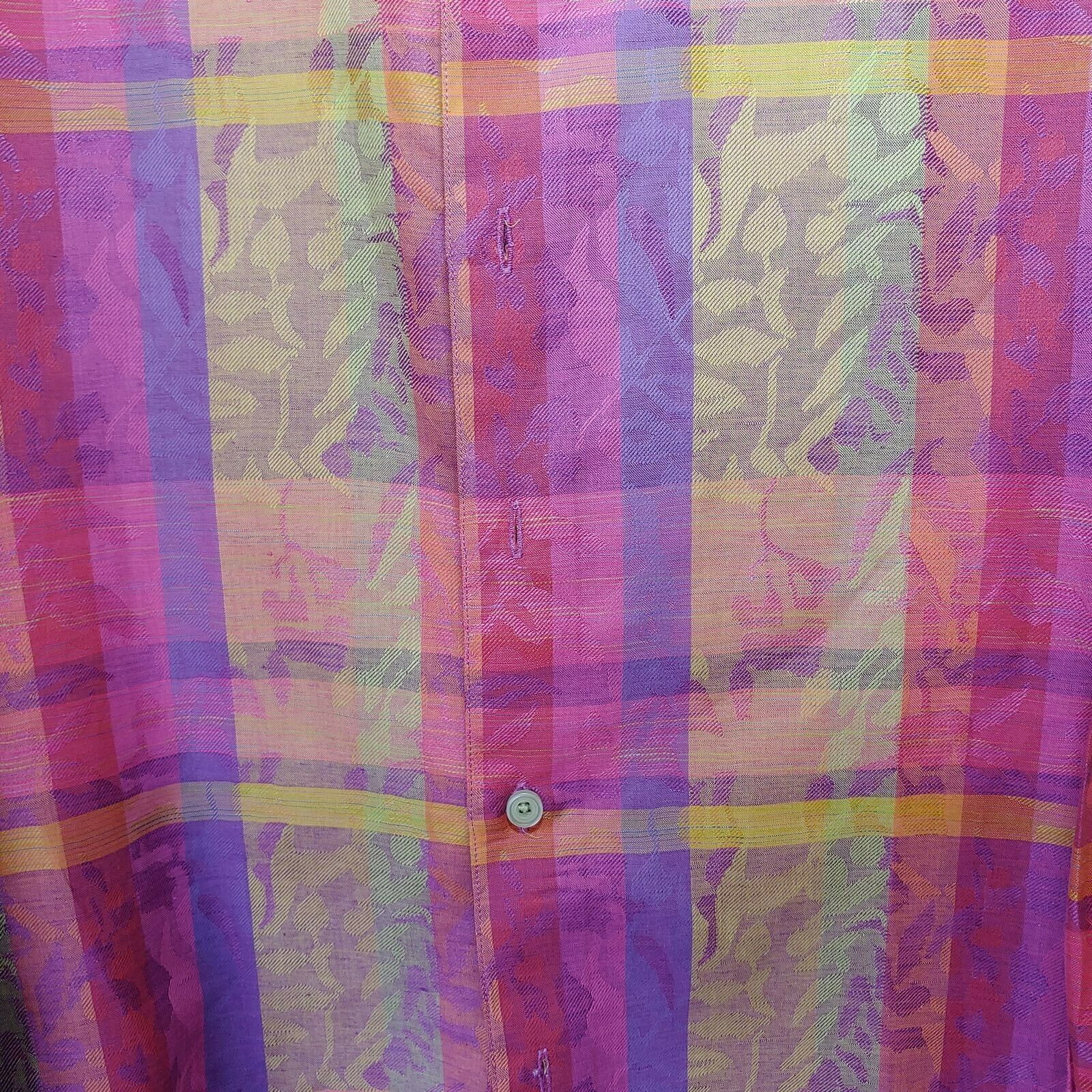 Robert Graham - Colorful Long Sleeve - Men's Medium Button Down Classic Fit
