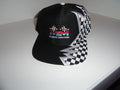 Marine Machine embroidered black baseball cap with checkered Flags