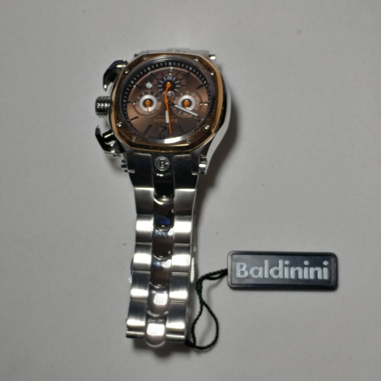 Baldinini Men's Chronographer Watches |  Chronograph Burgundy/Orange (62623705)