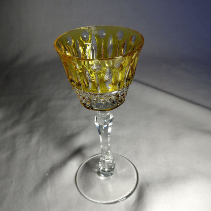 Faberge Xenia Yellow  Cordial Crystal Glass