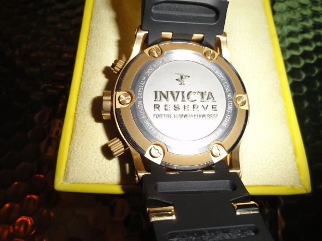 Invicta 6905 Reserve Subaqua Specialty Chronograph Gold Plated Swiss Watch