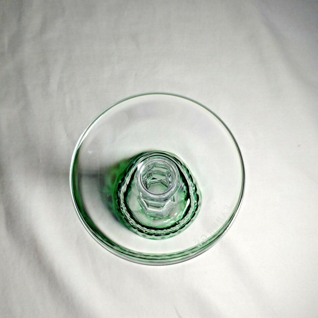 Faberge Xenia Emerald Green Crystal Glass
