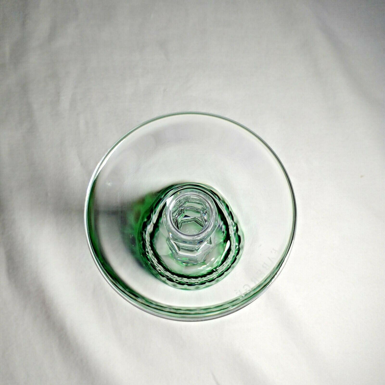 Faberge Xenia Emerald Green Crystal Glass