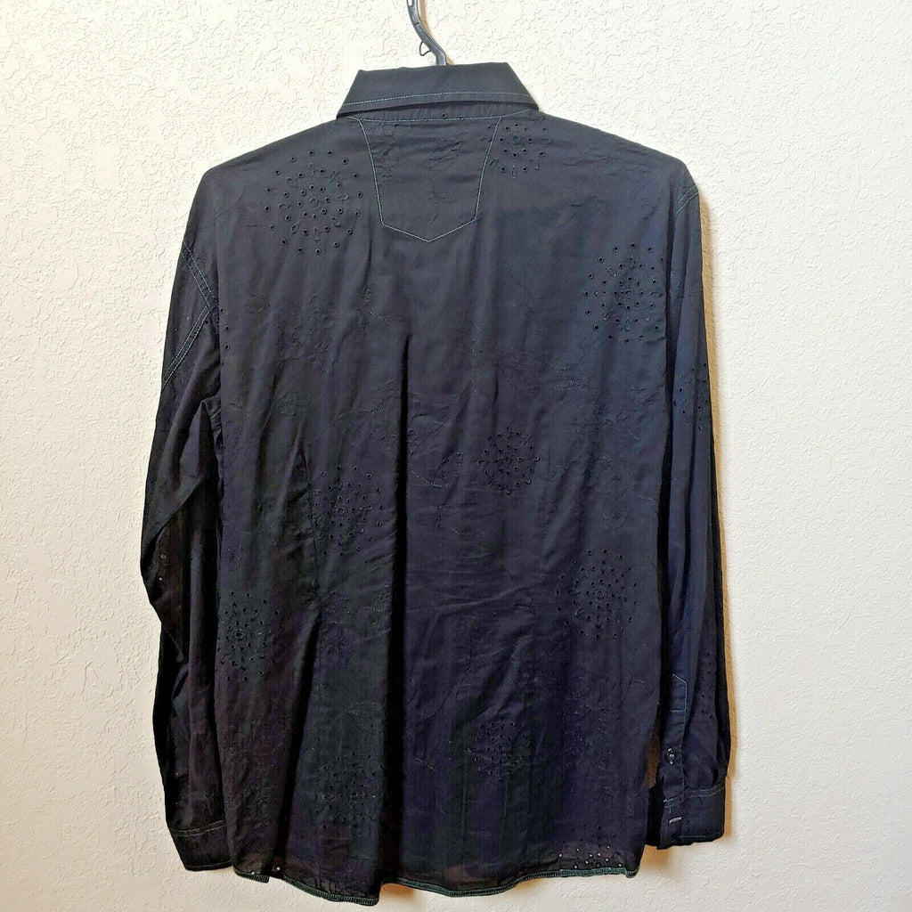 Georg Roth | Los Angeles | Men's Black Long sleeve Button down Casual Shirt