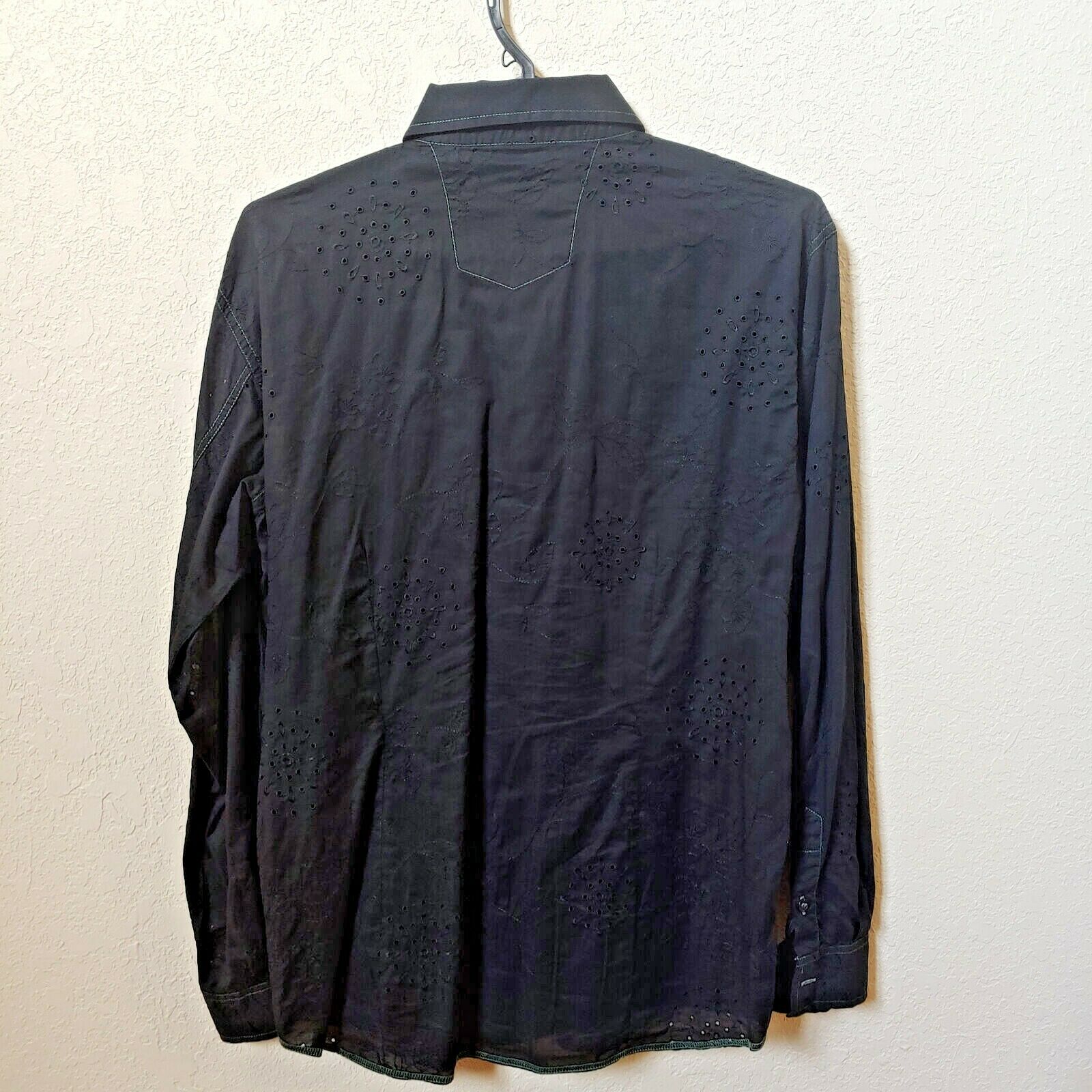 Georg Roth | Los Angeles | Men's Black Long sleeve Button down Casual Shirt