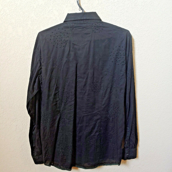 Georg Roth | Los Angeles | Men's Black Long sleeve Button down Casual Shirt