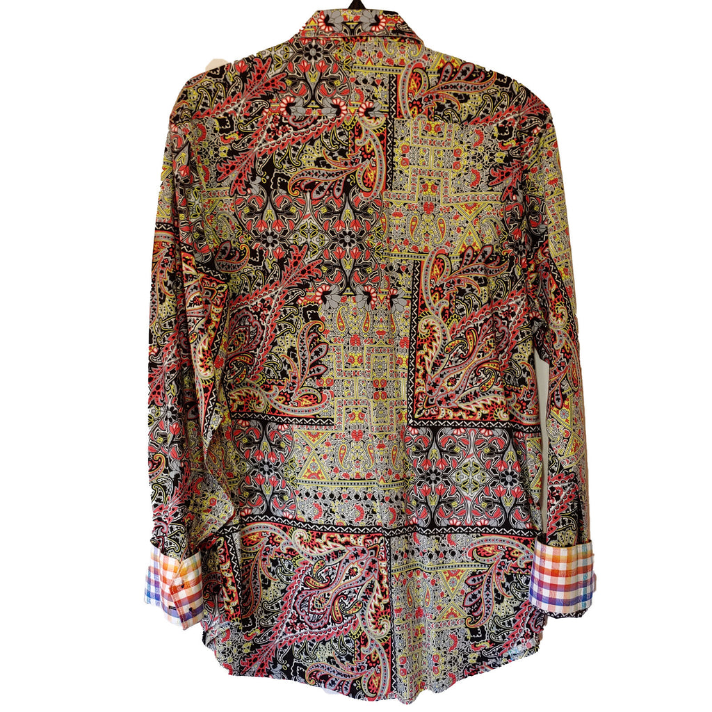 Robert Graham - Colorful Long Sleeve - Men's Medium Button Down Classic Fit