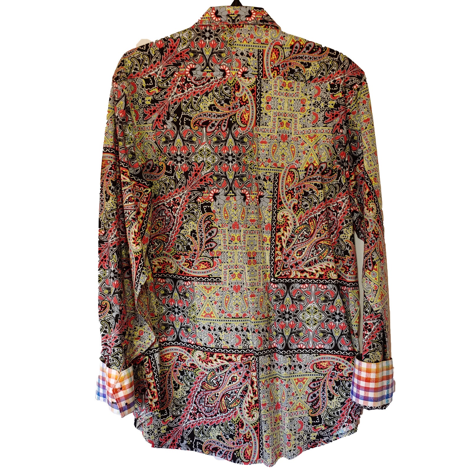 Robert Graham - Colorful Long Sleeve - Men's Medium Button Down Classic Fit