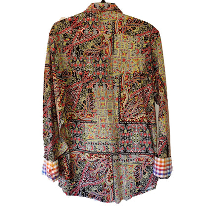 Robert Graham - Colorful Long Sleeve - Men's Medium Button Down Classic Fit