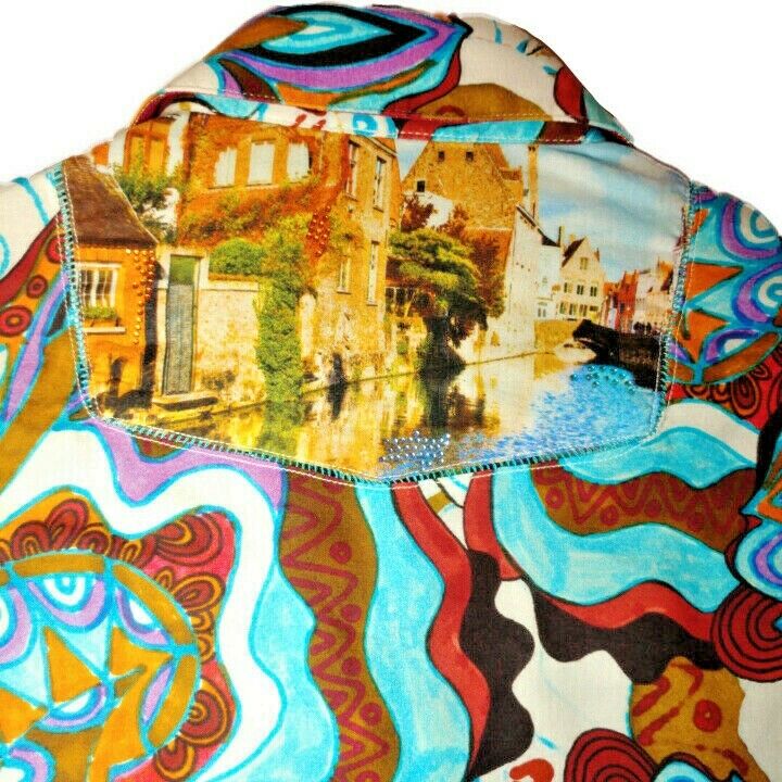 Robert Graham - Colorful Long Sleeve - Men's Medium Button Down Classic Fit