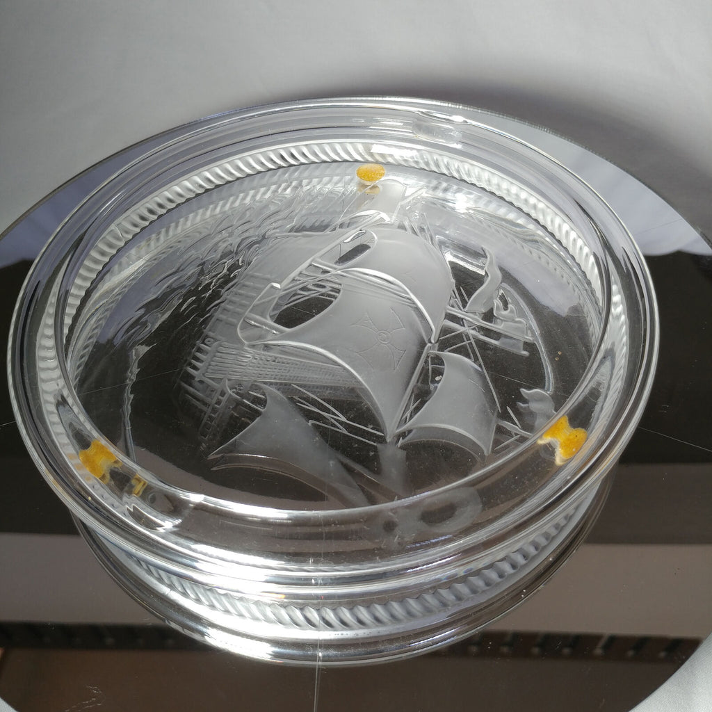 Lalique | Crystal Santa Maria Ashtray | 6.75"