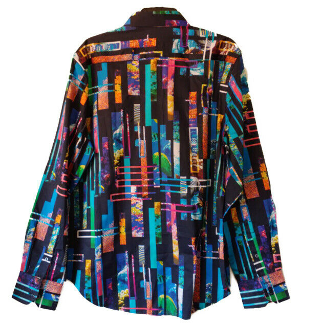 Robert Graham - Colorful Long Sleeve - Men's Medium Button Down Classic Fit