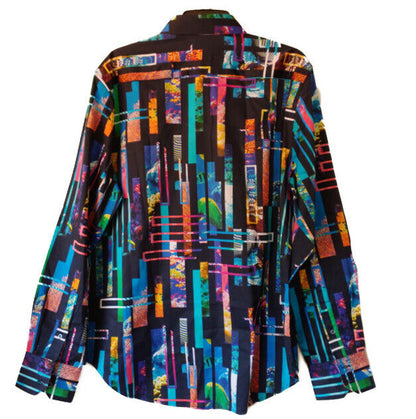 Robert Graham - Colorful Long Sleeve - Men's Medium Button Down Classic Fit