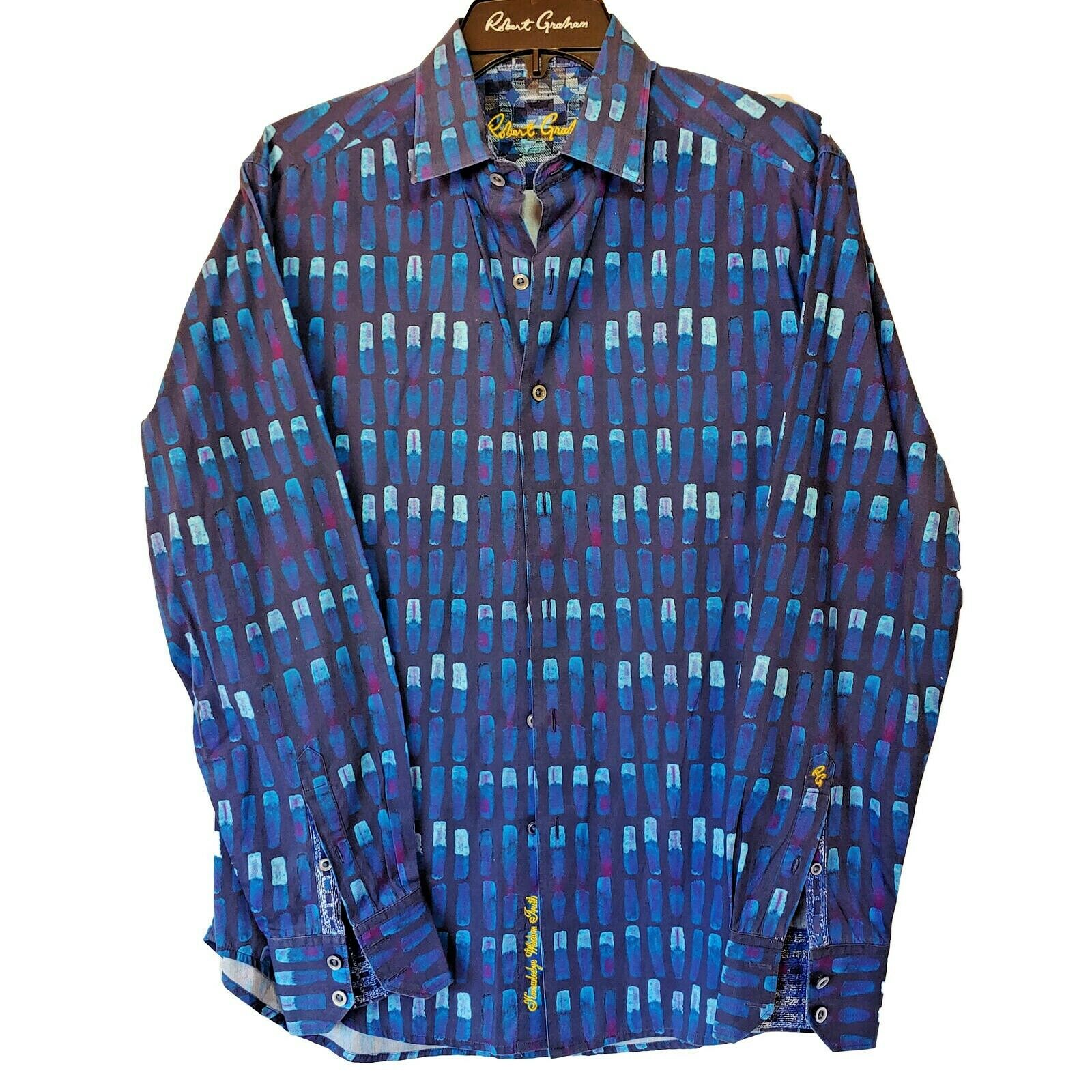 Robert Graham - Colorful Long Sleeve - Men's Medium Button Down Classic Fit