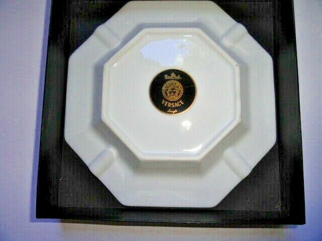 Versace by Rosenthal Jungle Large Porcelain Ashtray 9 inch