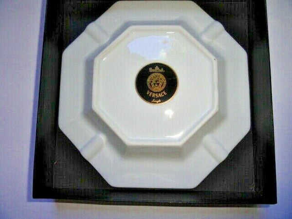 Versace by Rosenthal Jungle Large Porcelain Ashtray 9 inch