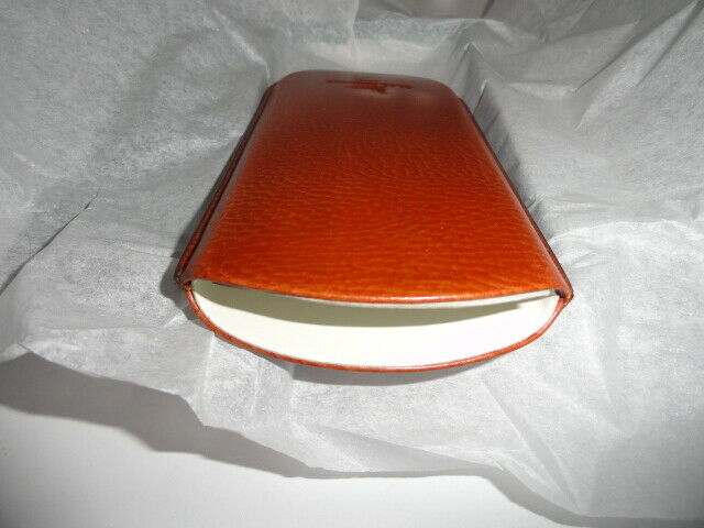 Pheasant Tan Leather Eyeglass Carrying Case 2.5" Size