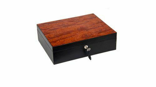 Brizard and Co - "Airflow" Cigar Humidor - Sunrise Black and Bubinga 60/70 Count