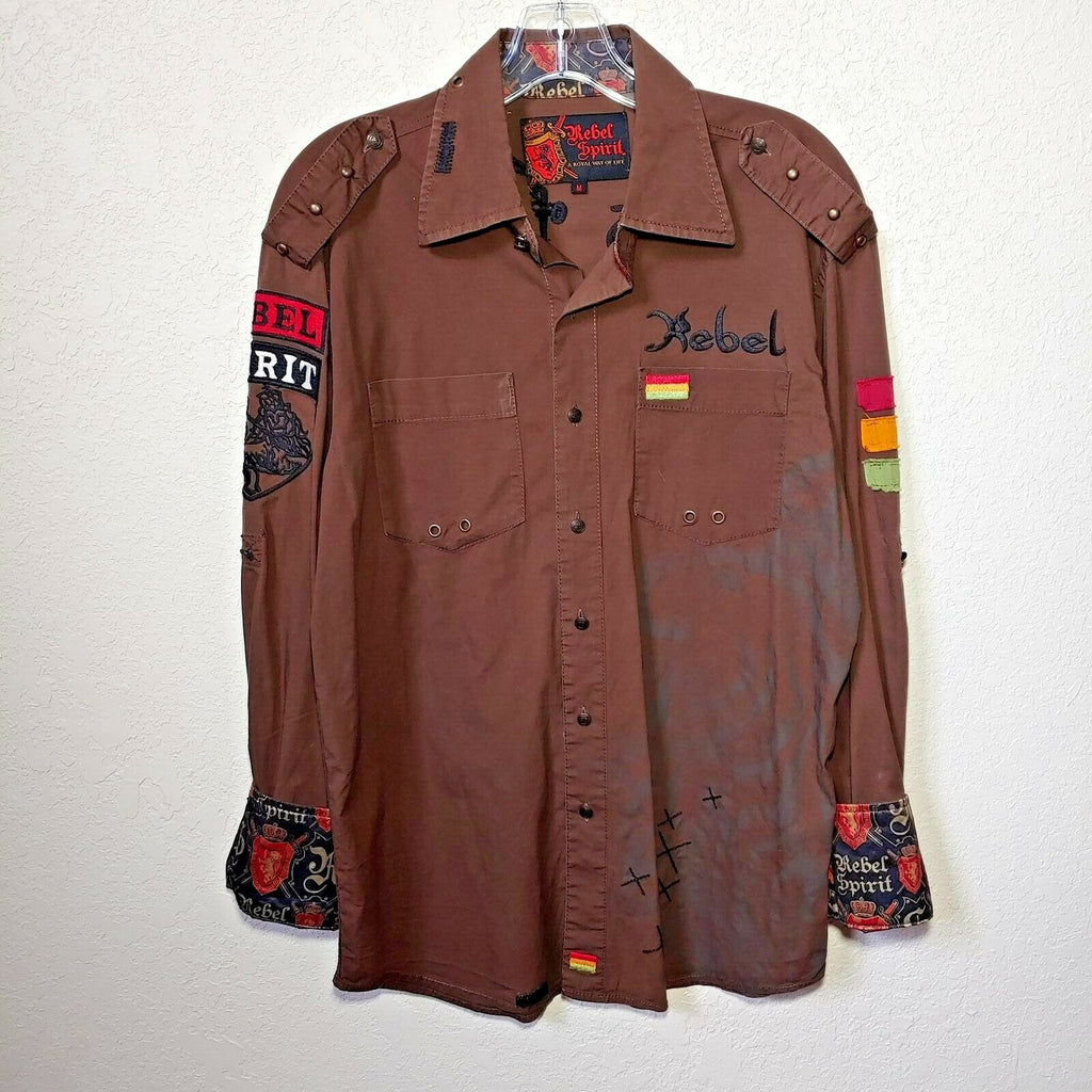 Rebel Spirit | Brown | King of Kings Shirt | Men's Medium