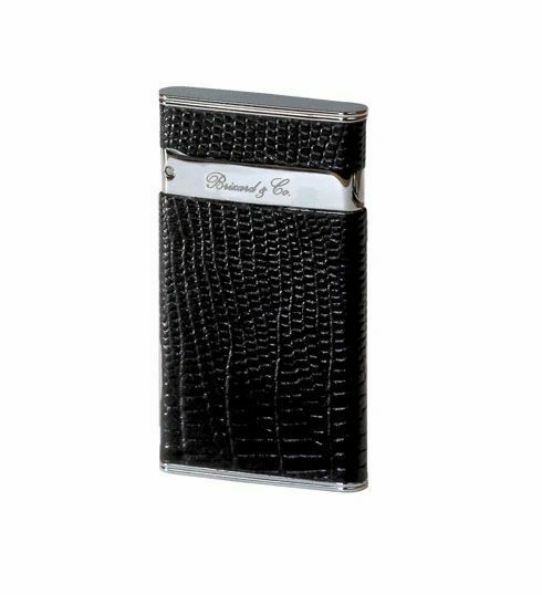 Brizard and Co. - The "Sottile" Lighter - Lizard Pattern Black