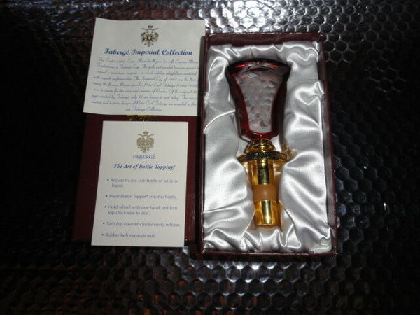 faberge crystal bottle stopper