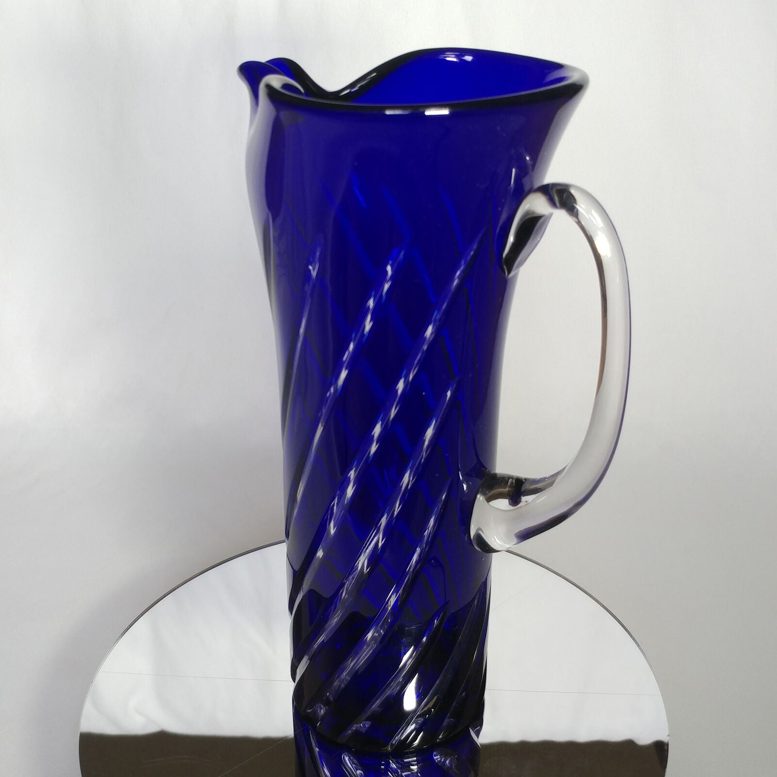 Blue Swirl Martini Pitcher