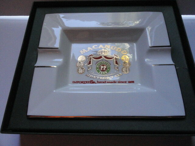 macanudo fine bone china ashtray without box