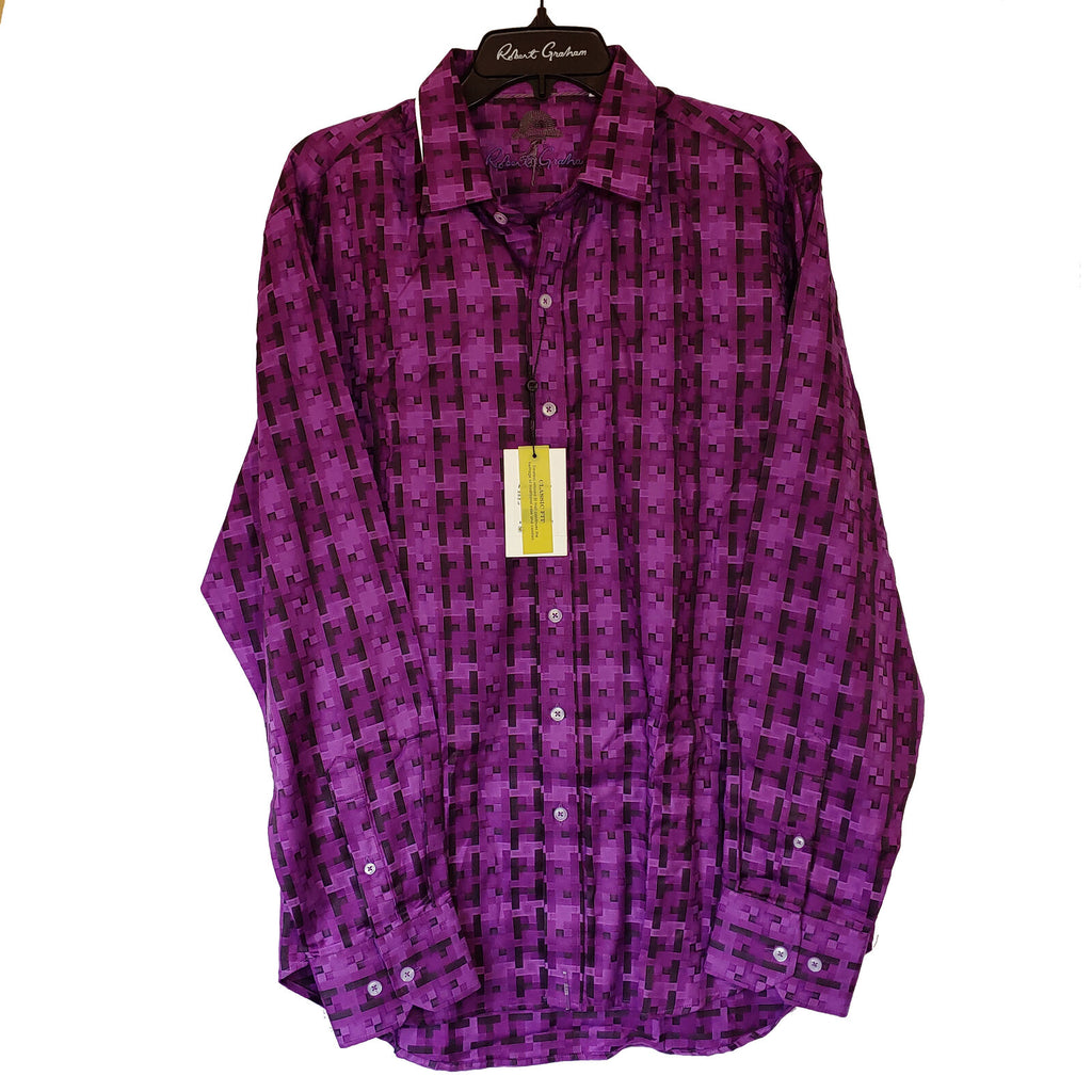 Robert Graham - Colorful Long Sleeve - Men's Medium Button Down Classic Fit