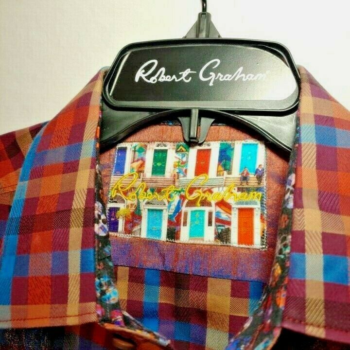 Robert Graham - Colorful Long Sleeve - Men's Medium Button Down Classic Fit