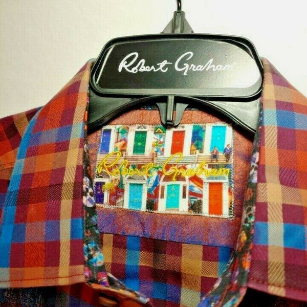 Robert Graham - Colorful Long Sleeve - Men's Medium Button Down Classic Fit