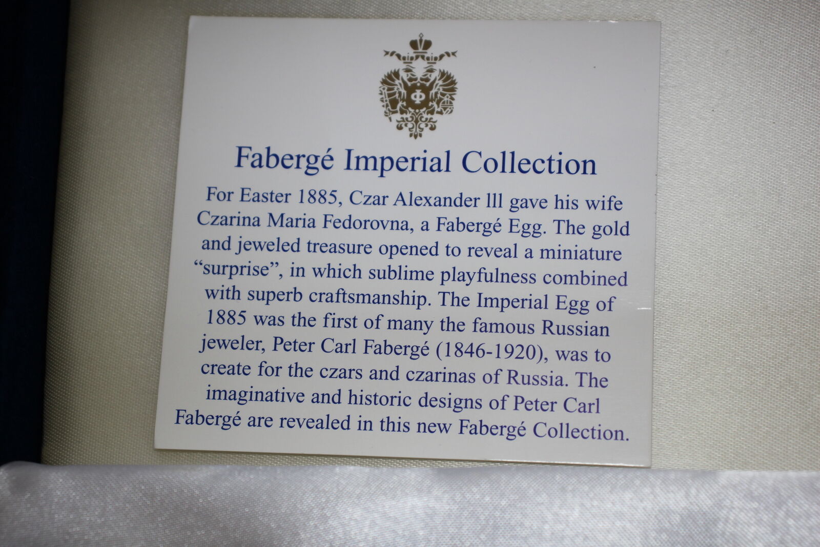 Faberge "Na Zdorovie" Bubble Vodka Shot Glasses- Set of 4 in original box