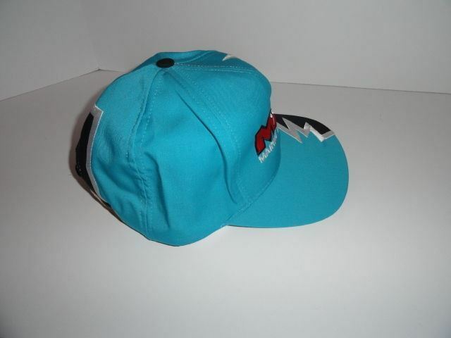 Marine Machine  Teal  jagged edge embroidered baseball cap