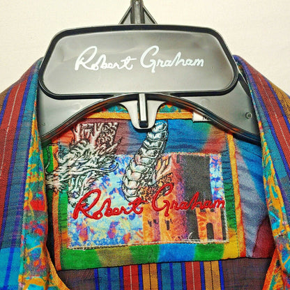 Robert Graham - Colorful Long Sleeve - Men's Medium Button Down Classic Fit
