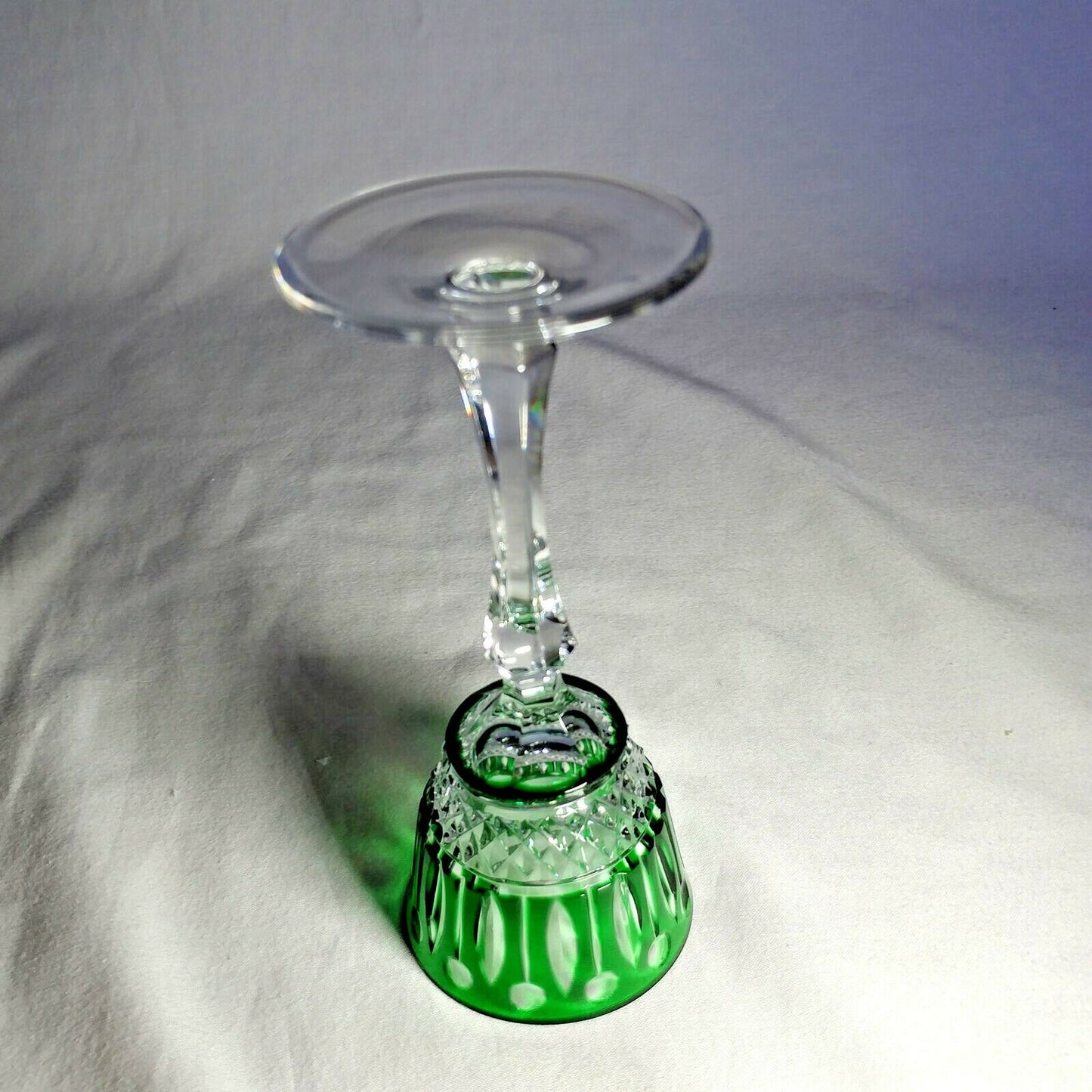 Faberge Xenia Emerald Green Crystal Glass