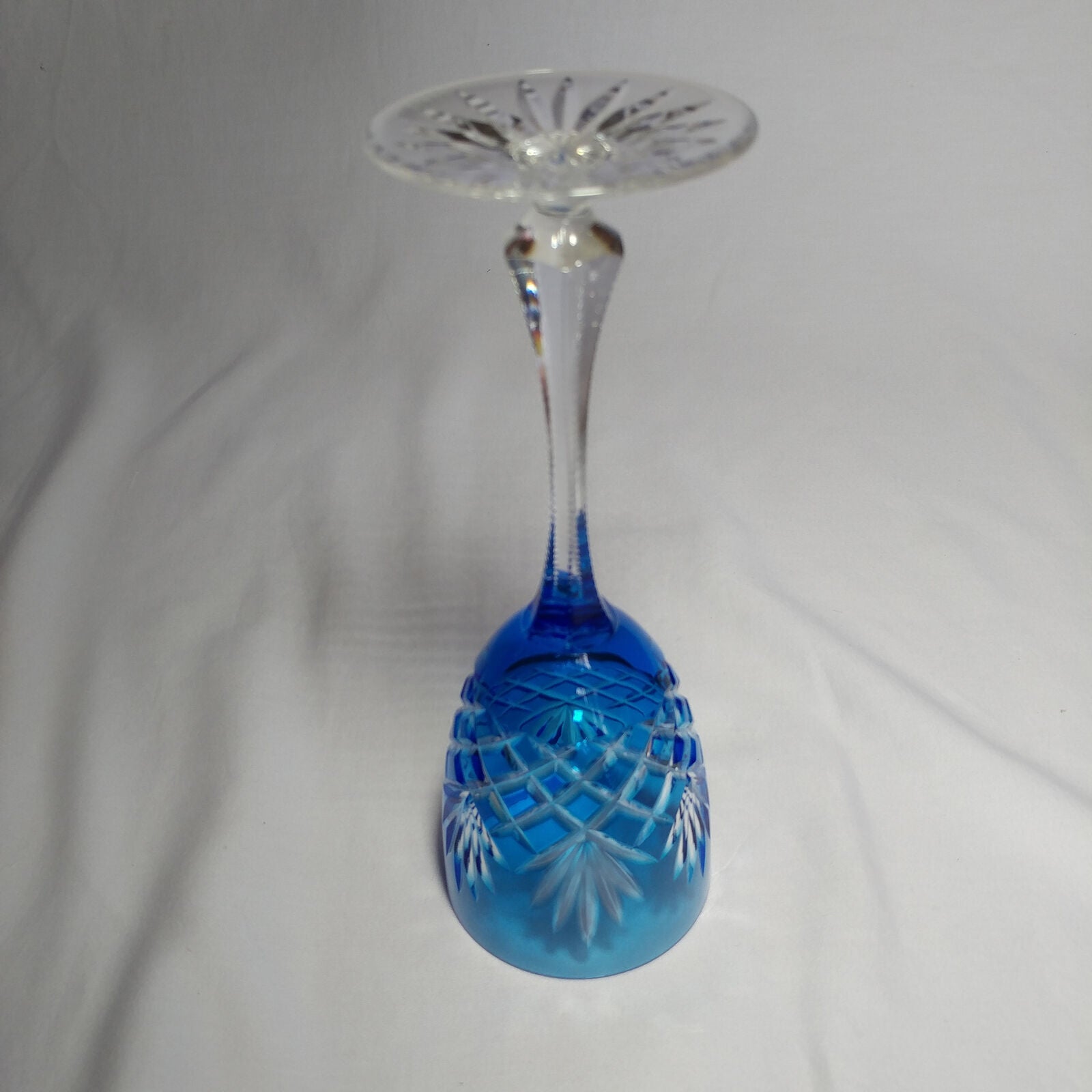 Faberge Odessa Sky Blue Crystal Glass