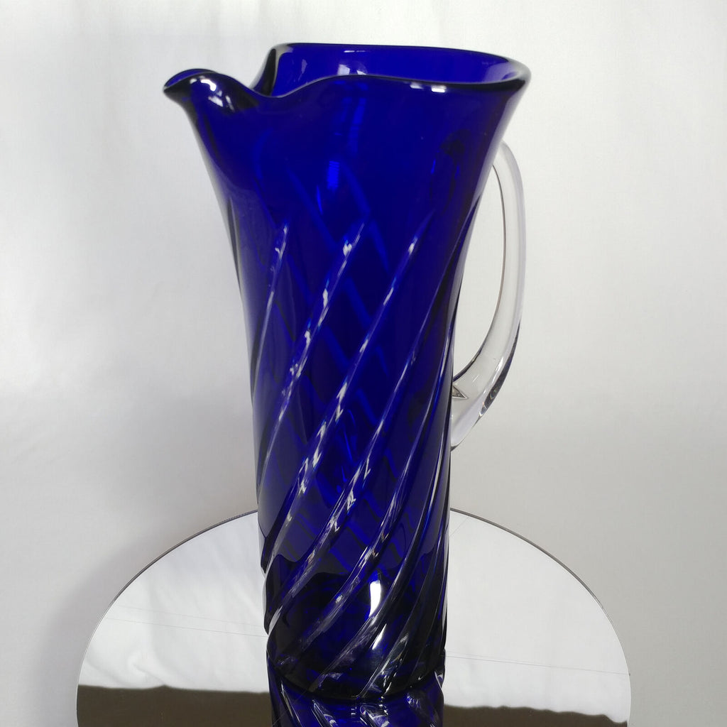 Blue Swirl Martini Pitcher