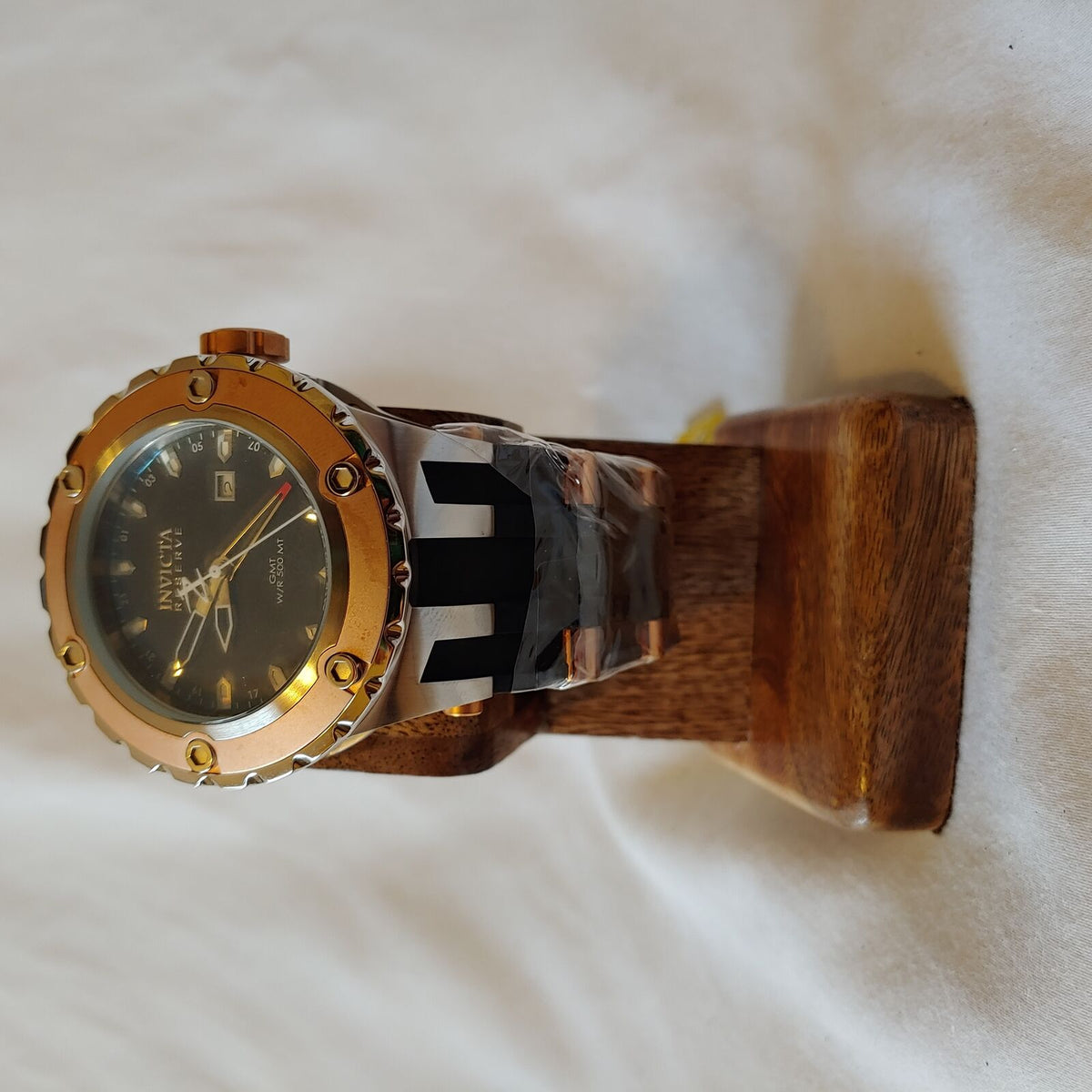 INVICTA SUBAQUA QUARTZ WATCH - ROSE GOLD CASE BLACK TONE STAINLESS STEEL