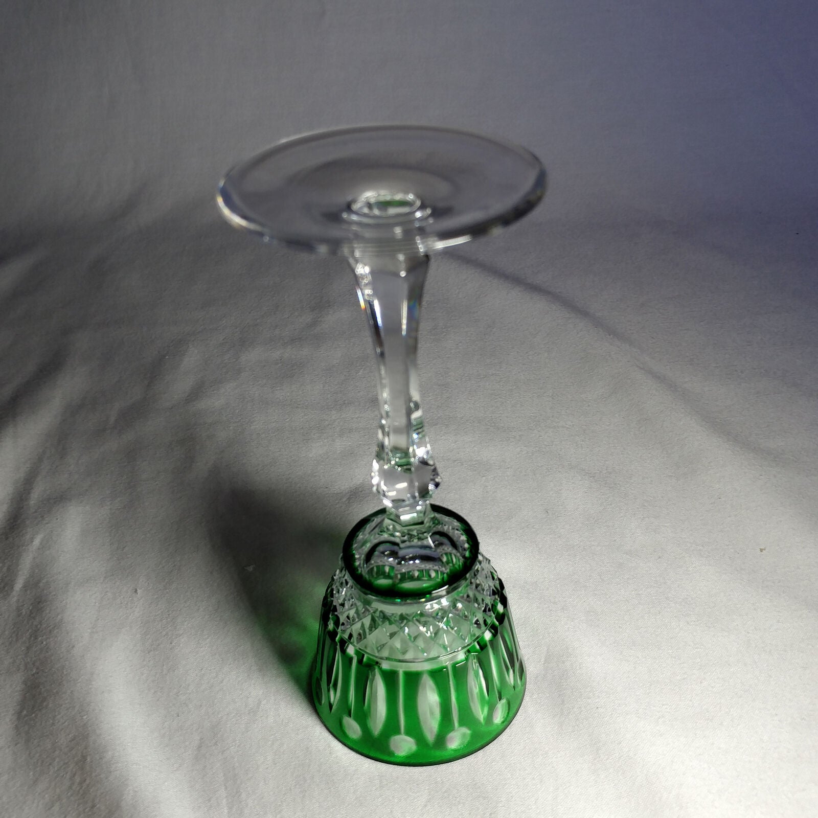 Faberge Xenia Emerald Green Crystal Glass