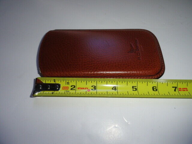 Pheasant Leather Eye Glass Case Xtra Wide