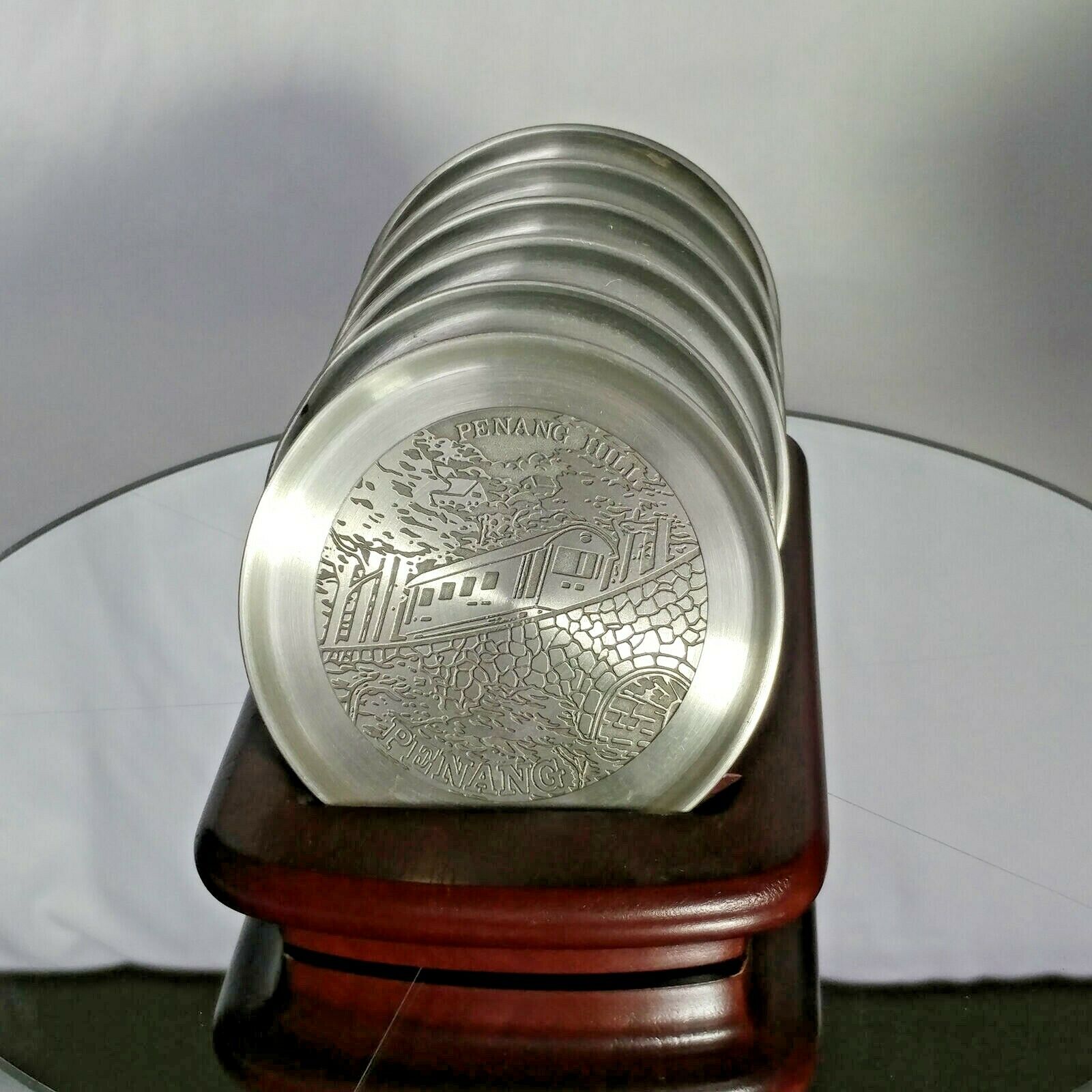 ROYAL SELANGOR PEWTER  COASTER SET of 6