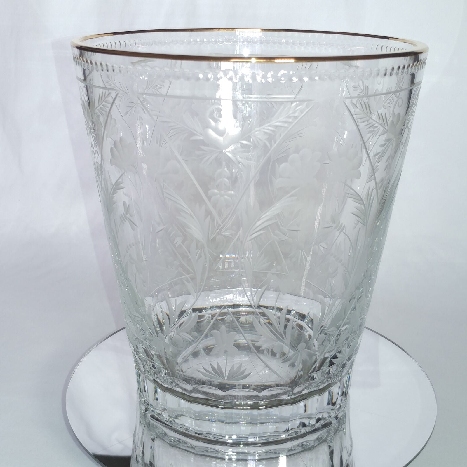 FABERGE | CRYSTAL CHAMPAGNE ICE BUCKET CHILLER | SPECIAL EDITION 22KT