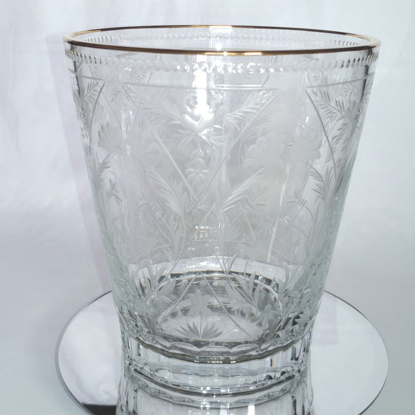 FABERGE | CRYSTAL CHAMPAGNE ICE BUCKET CHILLER | SPECIAL EDITION 22KT