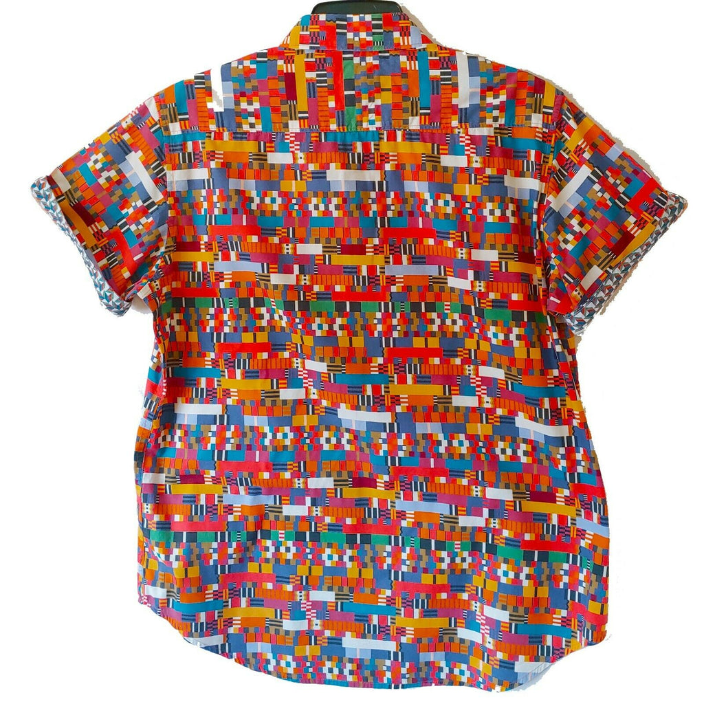 Robert Graham Tribal Short Sleeve Printed Sport Shirt Classic Fit