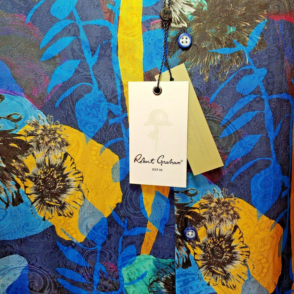Robert Graham - Colorful Long Sleeve - Men's Medium Button Down Classic Fit