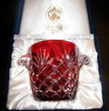 Faberge Odessa Ruby Red Ice Bucket in the original presentation box