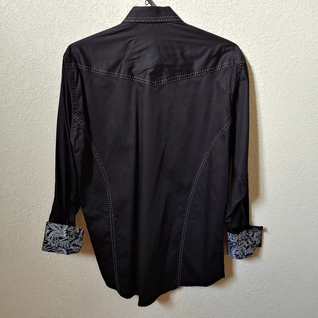 Envy Couture | Slim Fit | Black Longsleeve Buttondown Casual Shirt