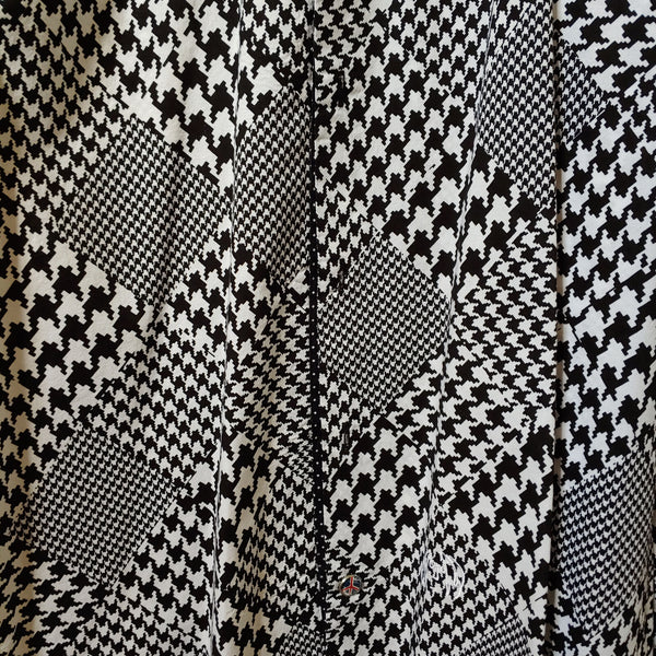 John Lennon | Men's Black and White Patterned Longsleeve Buttondown Casual Shirt