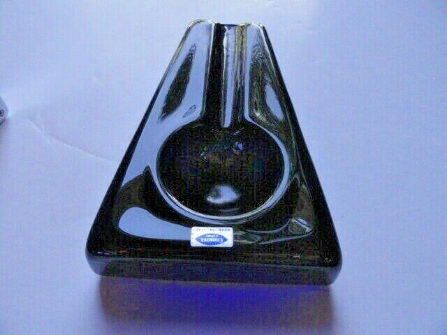 Comoy's  Blue Glass  Ashtray