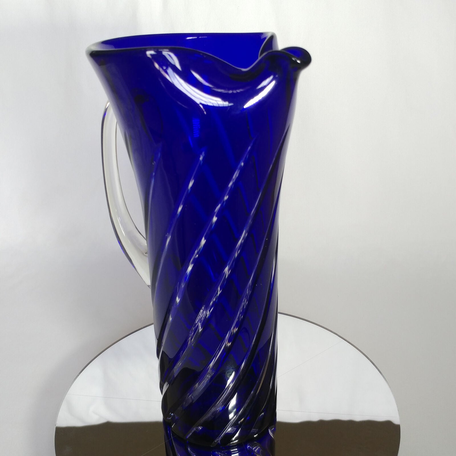 Blue Swirl Martini Pitcher