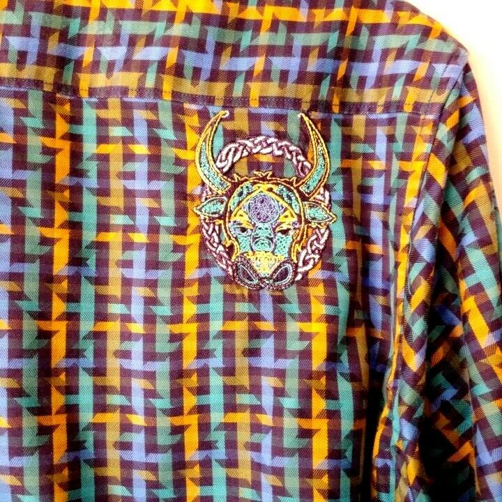 Robert Graham - Colorful Long Sleeve - Men's Medium Button Down Classic Fit